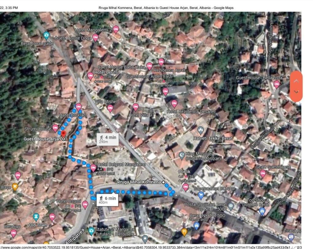 Guesthouse Arjan Berat Dış mekan fotoğraf